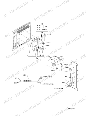 Взрыв-схема комплектующей Juno Electrolux JTV38000X - Схема узла Internal parts